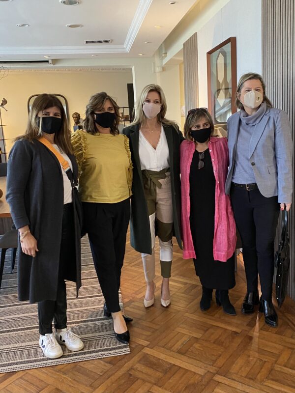 Macarena Caldeyro, María Soledad Gattás, Lorena Ponce de León, María Caldeyro y Andrea Bellolio